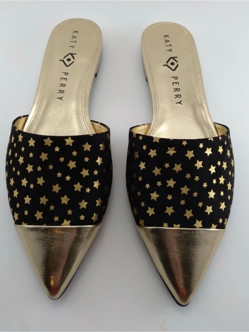 Katy Perry Gold Logo Slide Sandal - Picture 2 of 6